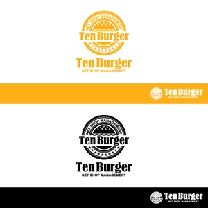 take5-design (take5-design)さんのネットショップ運営会社 「Ten Burger」 のロゴデザインへの提案