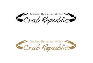 super-star (super-star)さんの新規出店するシーフードレストラン&バー、『Crab Republic』のロゴへの提案