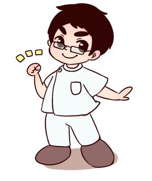 縞城依月 (p_2k)さんの【新規開業】接骨院院長の似顔絵イラストへの提案