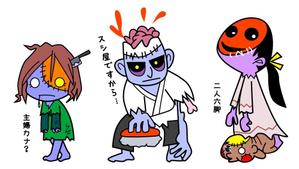 株式会社エルエルパレス／岩気裕司 (elpiy)さんのアクションゲームのイラスト製作依頼（ゾンビ）への提案