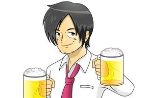 ぴ~タン (p-tan)さんのフリーライター「カテーテルINAGAKI」のプロフィール用似顔絵イラストへの提案