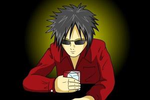 ぴ~タン (p-tan)さんのフリーライター「カテーテルINAGAKI」のプロフィール用似顔絵イラストへの提案