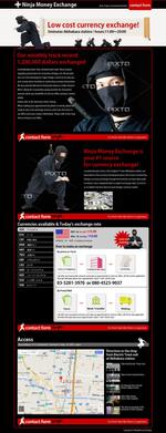 BASIC (do-basic)さんの外国人向け外貨両替ホームページ　Ninja Money Exchage のデザインへの提案