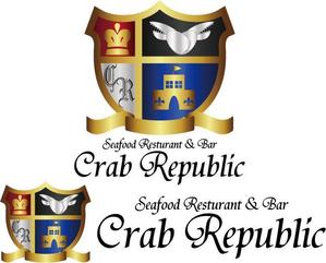 jun (kaorukun)さんの新規出店するシーフードレストラン&バー、『Crab Republic』のロゴへの提案