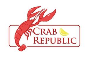 ICECUBE (MXI01121)さんの新規出店するシーフードレストラン&バー、『Crab Republic』のロゴへの提案