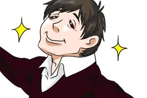 絵美蔵 (emizou)さんのフリーライター「手越マニアックス」のプロフィール用似顔絵イラストへの提案