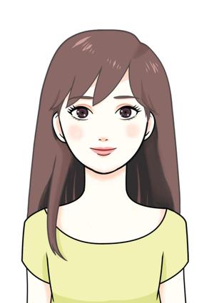 Maggy (Maggy)さんの写真からイメージするオリジナルな女性イラストへの提案