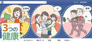 マルコメ ()さんのFacebookページ『3つの健康』のカバーとプロフィール画像の作成への提案