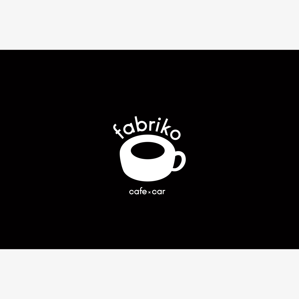 カフェの看板のロゴ