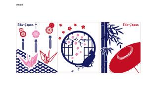 STUDIO ZEAK  (omoidefz750)さんの海外向けオリジナル商品「手ぬぐい」デザインへの提案