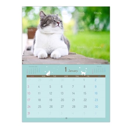 Yuki (yukiinsd)さんの2016年版ペット病院向け犬・猫カレンダーのデザイン制作への提案