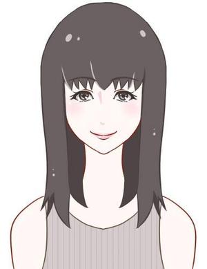 てる (crianca)さんの写真からイメージするオリジナルな女性イラストへの提案