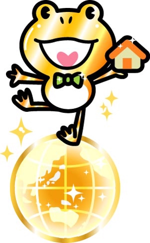 けんち蛍（けい） (ichi-bit)さんの金色のカエルのキャラクターデザインへの提案