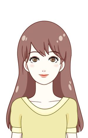 Maggy (Maggy)さんの写真からイメージするオリジナルな女性イラストへの提案