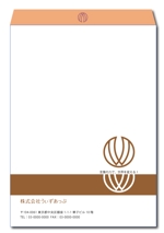 やるぞう (yaruzou)さんの女性社長コンサルティング会社のシンプルで誠実感のある角2、窓無し洋0封筒デザイン（ロゴあり）への提案