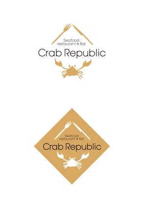 yukiitoh ()さんの新規出店するシーフードレストラン&バー、『Crab Republic』のロゴへの提案
