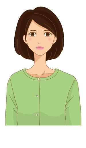 DOI DESIGN (ayon5247)さんの写真からイメージするオリジナルな女性イラストへの提案