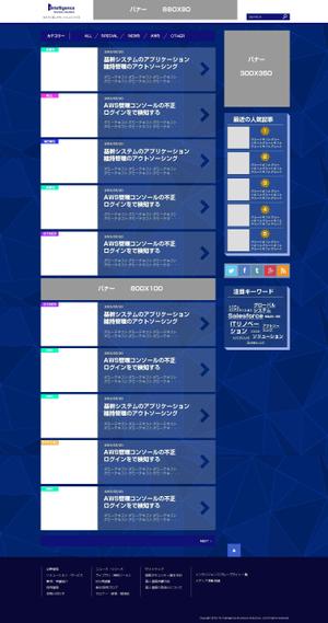 MKMKさんの【TOPデザインコンペ】インテリジェンス・ビジネスソリューションズの新規メディアへの提案