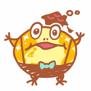 28KEY / ツバキ (28key0)さんの金色のカエルのキャラクターデザインへの提案