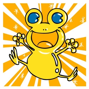 CHUCKさんの金色のカエルのキャラクターデザインへの提案