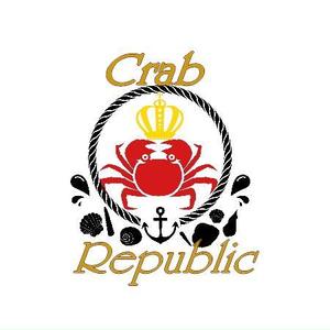 さくらまう (sakura_mawmaw)さんの新規出店するシーフードレストラン&バー、『Crab Republic』のロゴへの提案