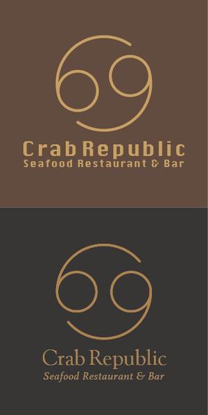 Simple D (SoU-NK)さんの新規出店するシーフードレストラン&バー、『Crab Republic』のロゴへの提案