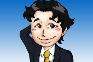 サカグチシンジ (sakaguchi_shinji)さんのフリーライター「手越マニアックス」のプロフィール用似顔絵イラストへの提案