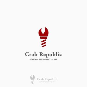 san_graphicさんの新規出店するシーフードレストラン&バー、『Crab Republic』のロゴへの提案