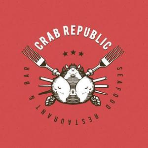appletwilightさんの新規出店するシーフードレストラン&バー、『Crab Republic』のロゴへの提案