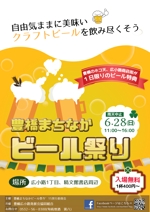 jjeon111 (jjeon111)さんの歩行者天国でのイベント、「豊橋まちなかビール祭り‘15」のポスター（チラシ）への提案