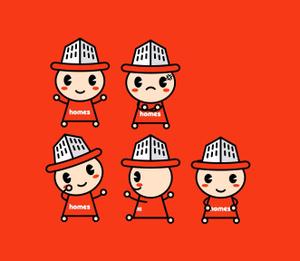 chanlanさんの不動産会社のキャラクターデザインへの提案