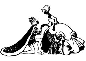 まれすけ ()さんのおとぎ話モチーフのシルエットイラストへの提案