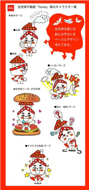 なにに★ぬこ (chiezo108)さんの不動産会社のキャラクターデザインへの提案