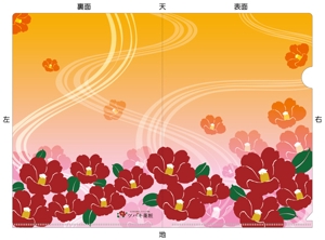 瀧野しら (yk_0506)さんの椿の花を使ったクリアファイルのデザイン依頼への提案