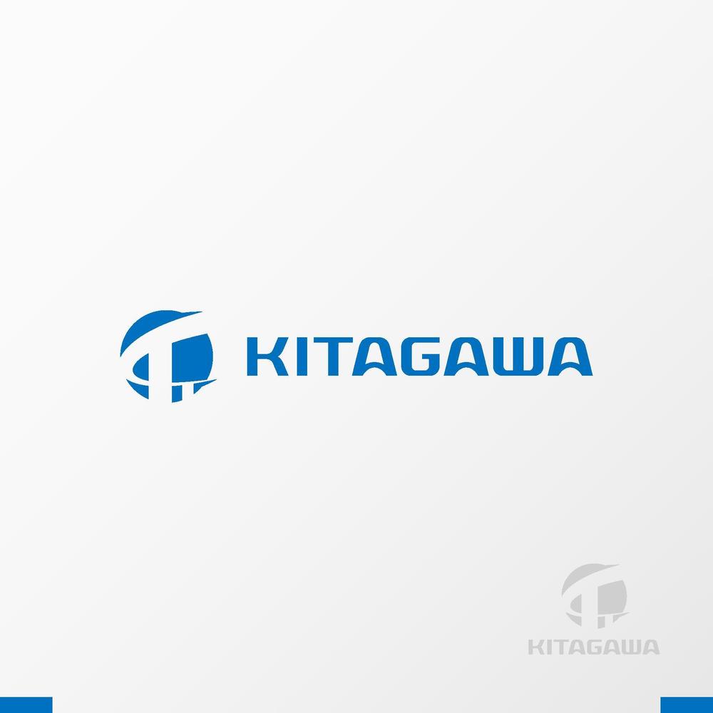 橋梁工事を軸にした職人集団　建設会社「北川工業株式会社」のロゴ