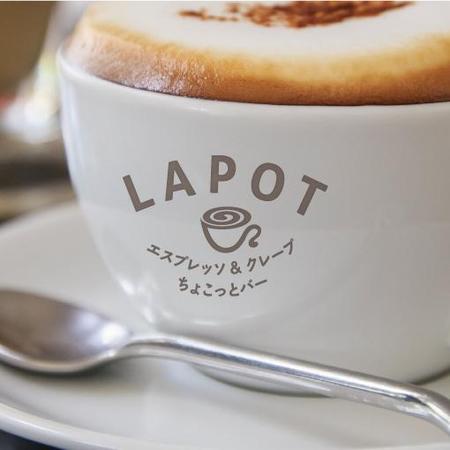 gou3 design (ysgou3)さんのカフェ「LAPOT」のロゴ。サブタイトルあり。への提案