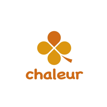 温かみのある印象 株式会社chaleur のロゴの依頼 外注 ロゴ作成 デザインの仕事 副業 クラウドソーシング ランサーズ Id
