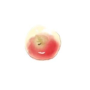 tsuby (tsuby)さんのりんごのラベル　赤いりんごと緑のりんごへの提案