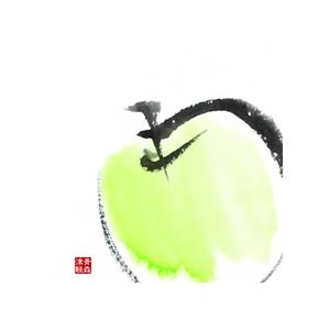 ATELIER QUERCIA BIANCA (a-qb)さんのりんごのラベル　赤いりんごと緑のりんごへの提案