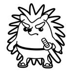 modemodeoさんのハリネズミのキャラクターデザインへの提案