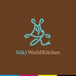 iwwDESIGN (iwwDESIGN)さんの食を通じて世界と繋がる「M&J WorldKitchen」のロゴへの提案