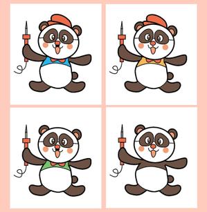 ナミ (takenoko_mail)さんのパンダのキャラクターデザインへの提案