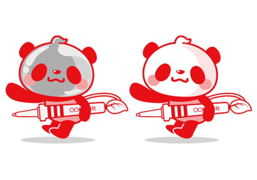 パンダのキャラクターデザイン