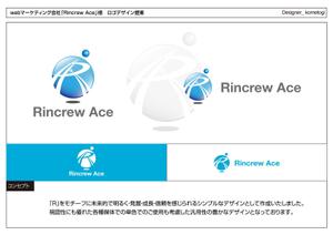 kometogi (kometogi)さんの【注目】webマーケティング会社「Rincrew Ace」のロゴ作成への提案