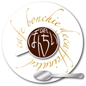 伝工切加[ﾃﾞﾝｺｳｾｯｶ] ()さんのカフェインレスコーヒーショップ「カフェぼんちぃ」のロゴへの提案
