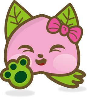 参音 (three-sounds)さんのＷＥＢサイトに使用する「もも」のキャラクターへの提案