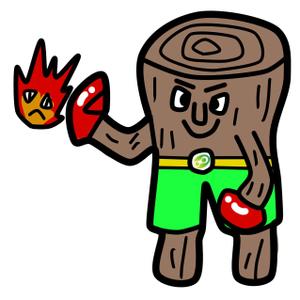 ハートオブマインド (heart_of_mind)さんの木材のキャラクターデザインへの提案