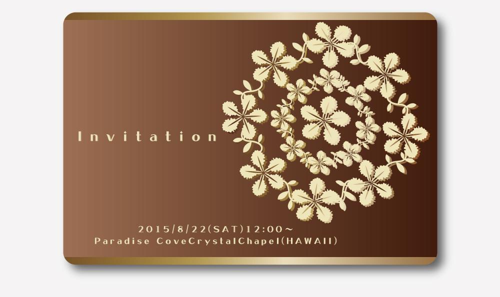 挙式の招待状のデザイン