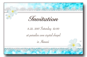 Yuko Matsuura (yuko-ngt)さんの挙式の招待状のデザインへの提案
