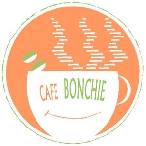ニシムラ (down_town_bop)さんのカフェインレスコーヒーショップ「カフェぼんちぃ」のロゴへの提案